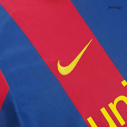 PUYOL #5 Barcelona Hemmatröja 2010/11 Retro Tröja
 Röd & Blå-4