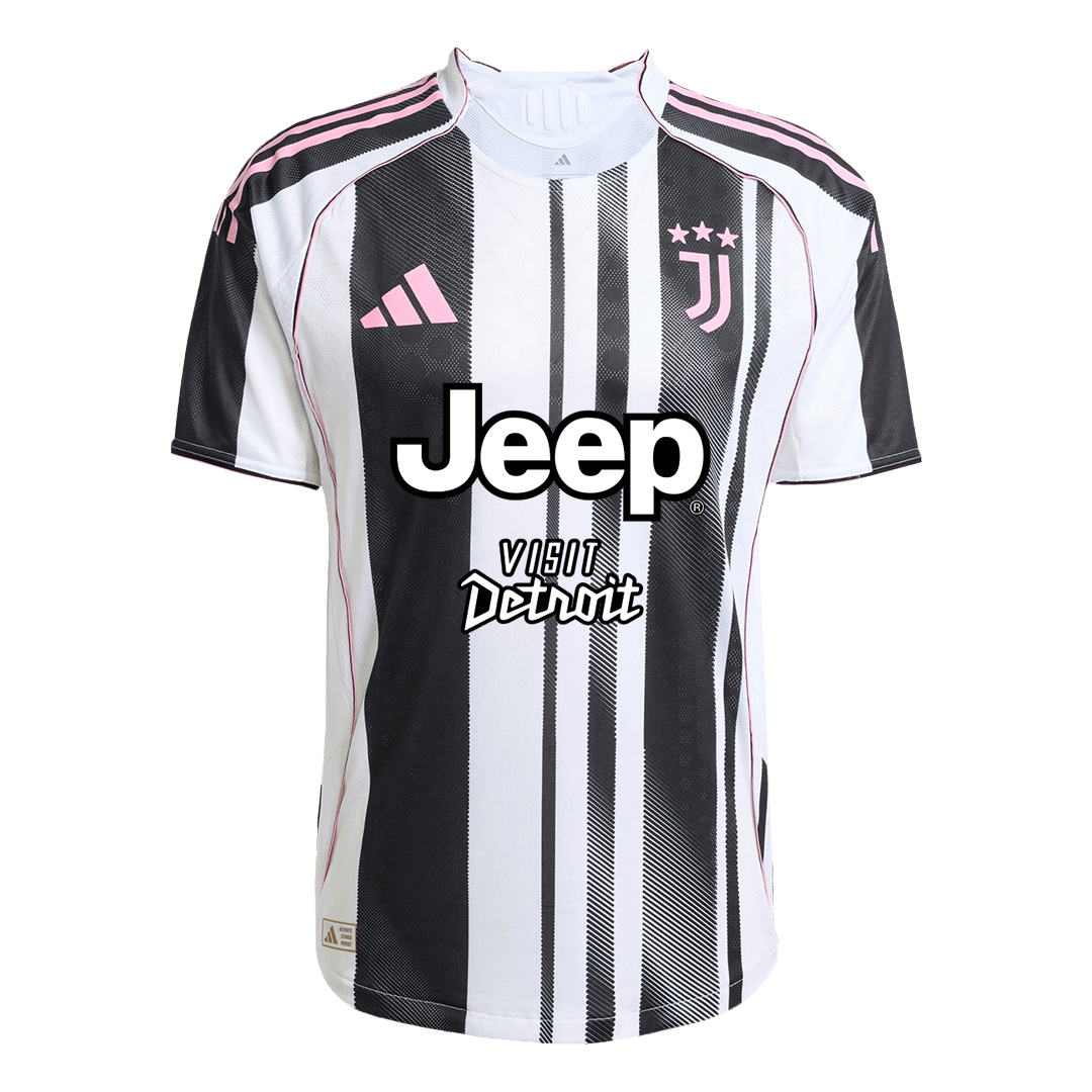 Juventus Tröja KALULU #15 2025/26 Hemma Svart & Vitt-3