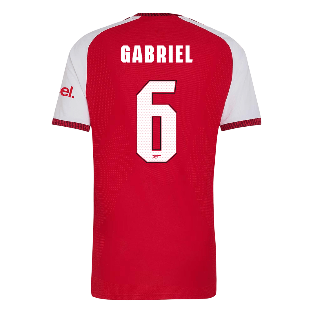Arsenal Tröja GABRIEL #6 2026/27 Hemma Autentisk Röd - UCL
