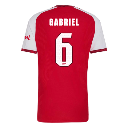 Arsenal Tröja GABRIEL #6 2026/27 Hemma Autentisk Röd - UCL-3