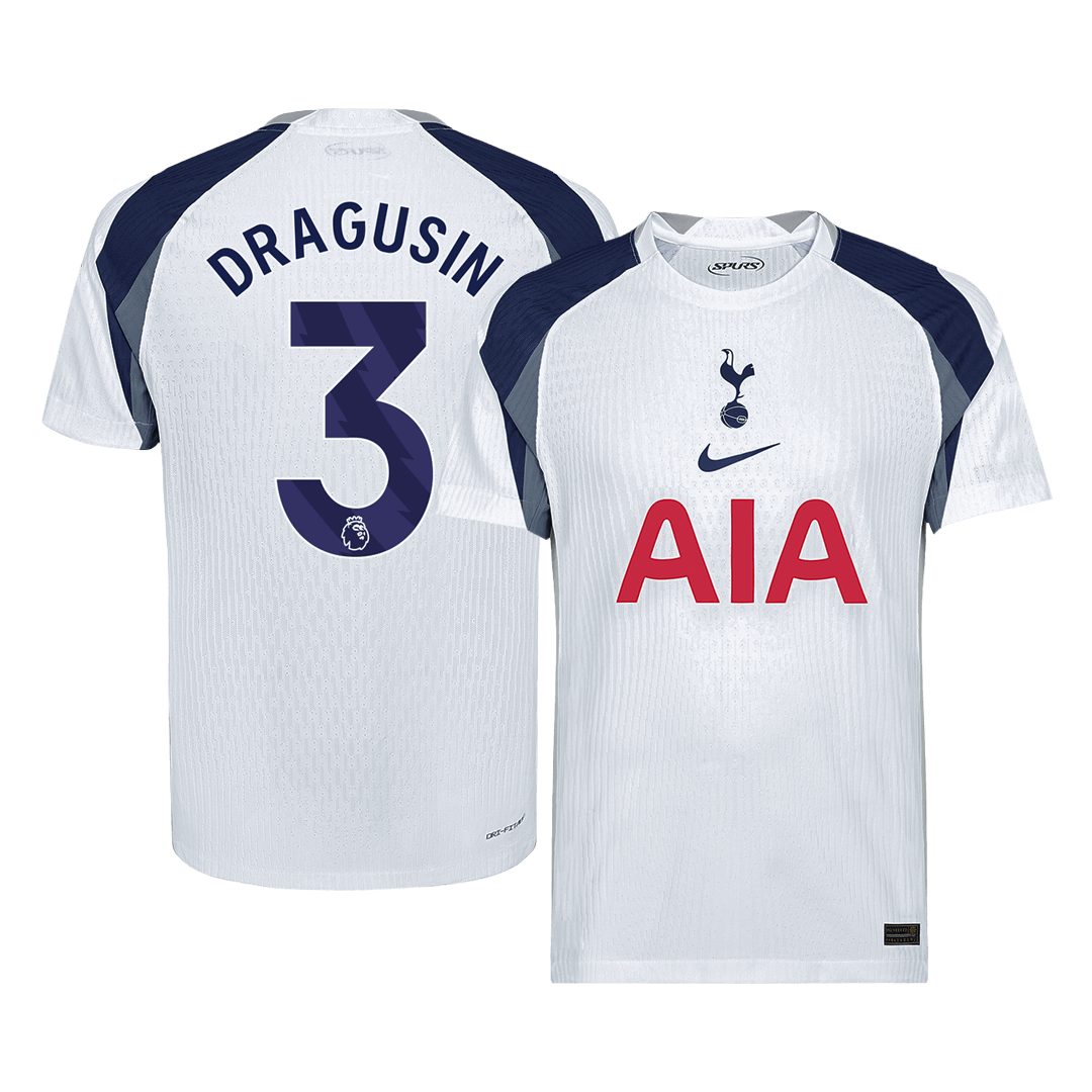 Tottenham Hotspur Tröja DRAGUSIN #3 2025/26 Hemma Vit