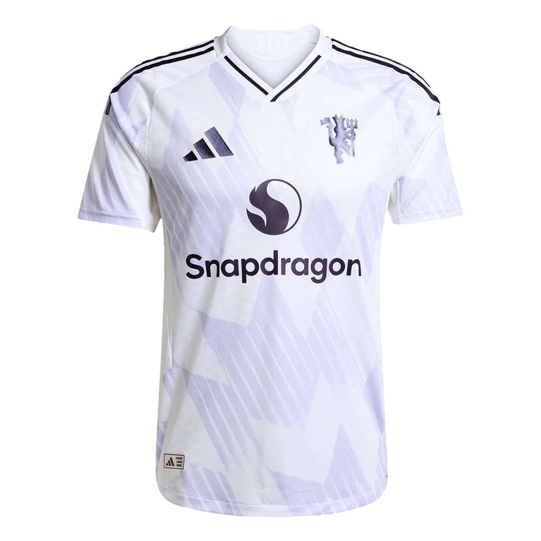 Manchester United Tröja B.FERNANDES #8 2025/26 Borta Vit-12