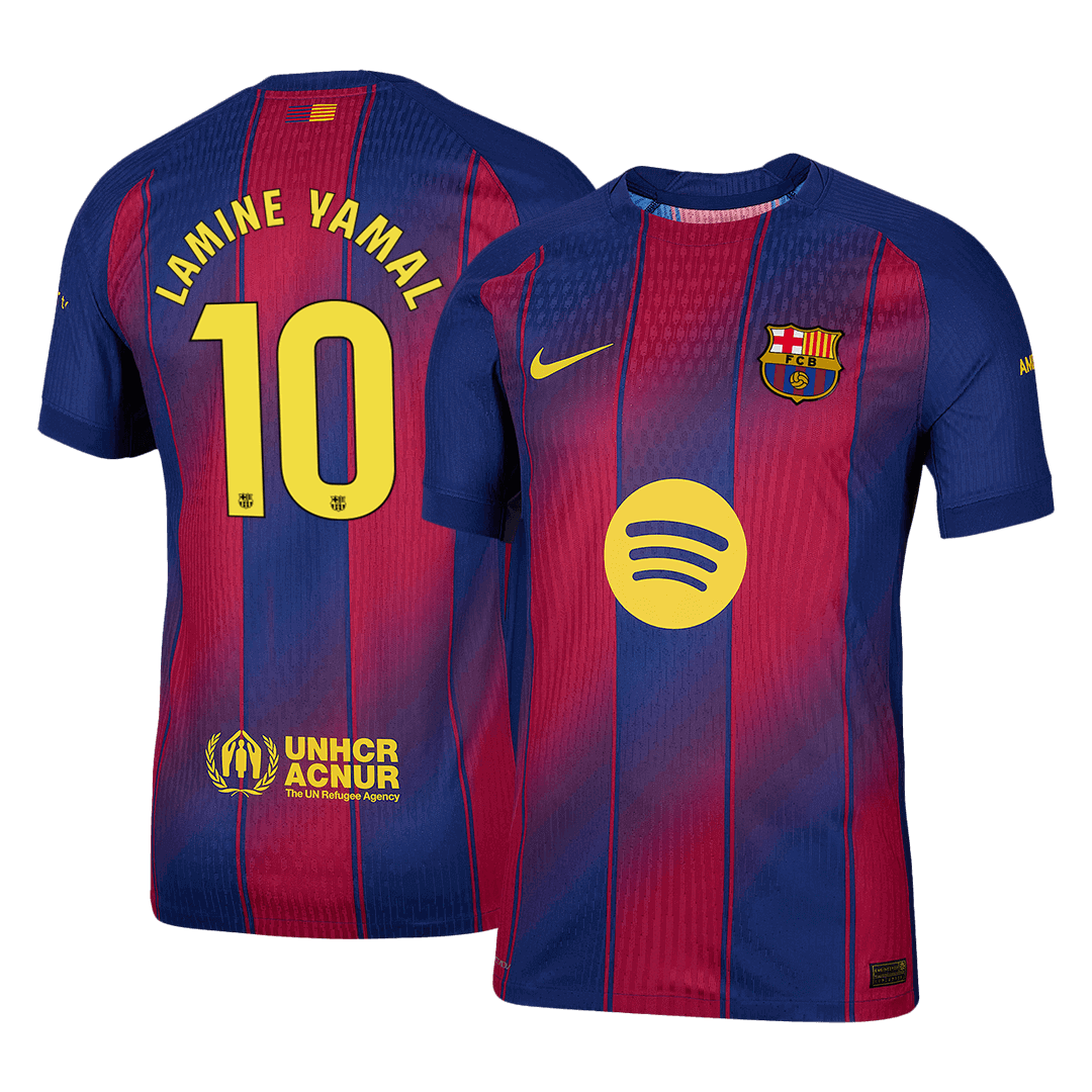 Barcelona Tröja LAMINE YAMAL #10 2025/26 Hemma Röd & Blå