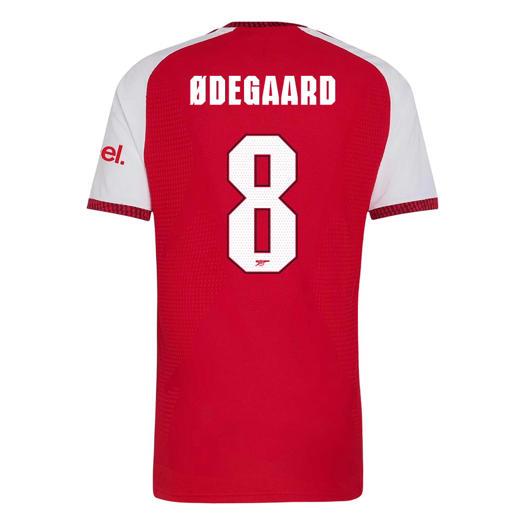 Arsenal Tröja ØDEGAARD #8 2026/27 Hemma Autentisk Röd - UCL-3