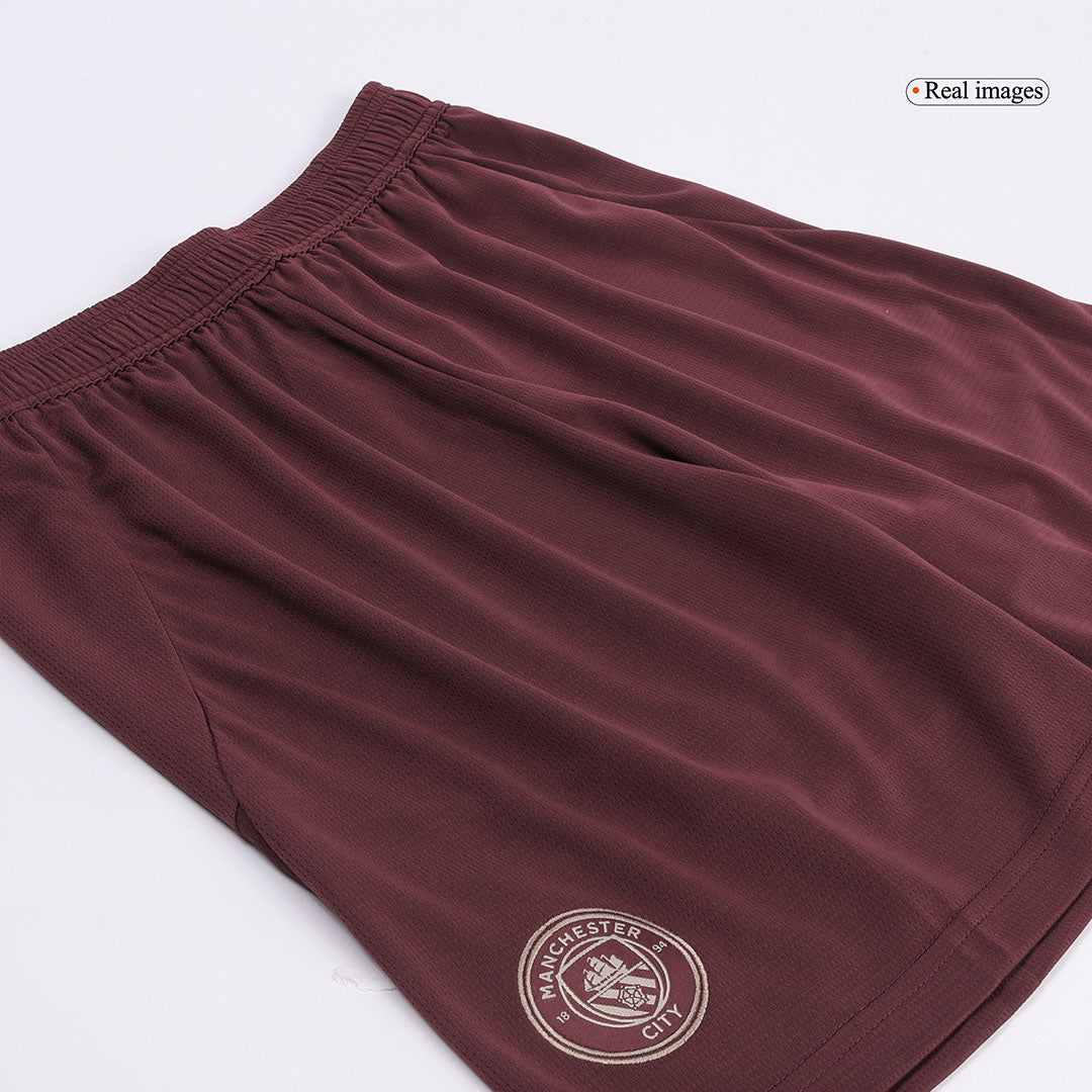 Manchester City Shorts 2024/25 Tredje Röd