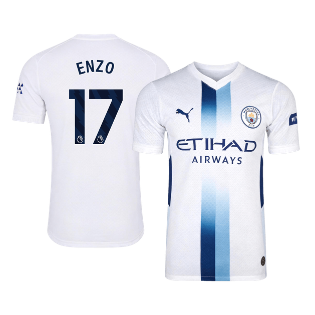 Manchester City Tröja ENZO #17 2026/27 Tredje Autentisk Vit