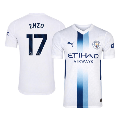 Manchester City Tröja ENZO #17 2026/27 Tredje Autentisk Vit