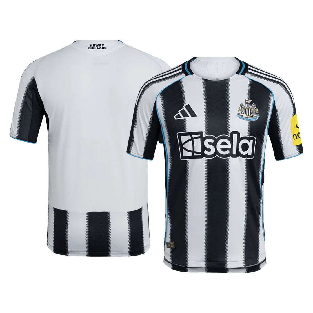 Newcastle United Tröja 2025/26 Hemma Autentisk Svart & Vitt