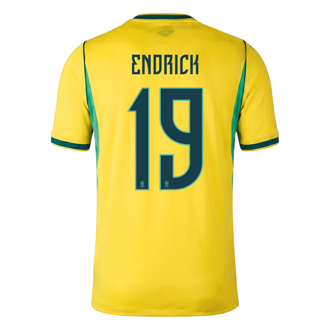Brasilien Tröja ENDRICK #19 2026 Hemma Gul