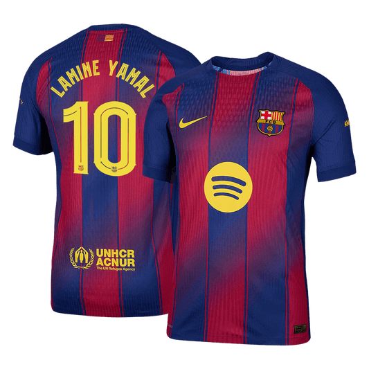 Barcelona Tröja LAMINE YAMAL #10 2025/26 Hemma Röd & Blå - UCL