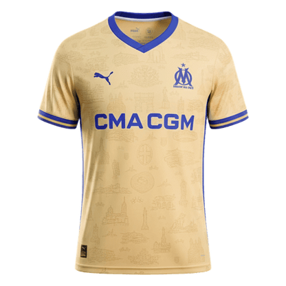 Marseille Tröja 2025/26 Fourth Away Gul