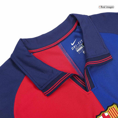 GUARDIOLA #4 Barcelona Hemmatröja 1999/00 Retro Tröja
 Röd & Blå - 100-årsjubileum-6