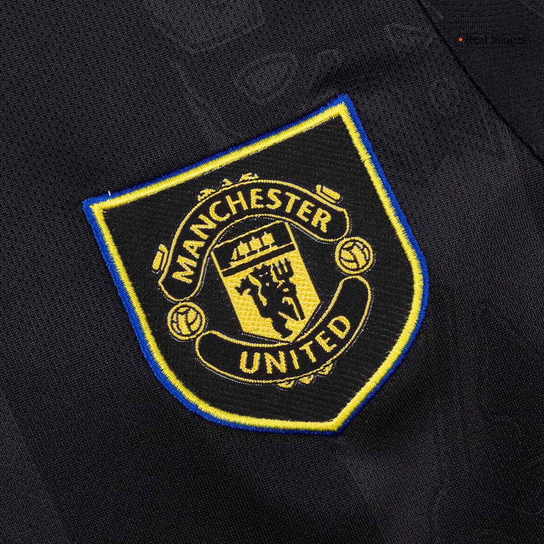 Manchester United Tröja 2025/26 Tredjeställ Svart Barn