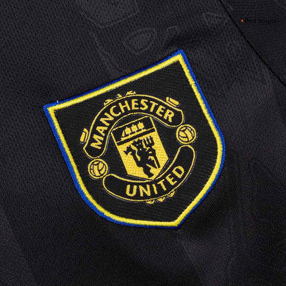 Manchester United Tröja 2025/26 Tredjeställ Svart Barn-11