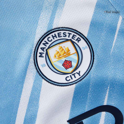 Manchester City Tröja 2025/26 Hemma Långärmad Blå-8