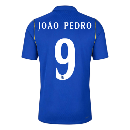Chelsea Tröja JOÃO PEDRO #9 2026/27 Hemma Autentisk Blå - UCL-3