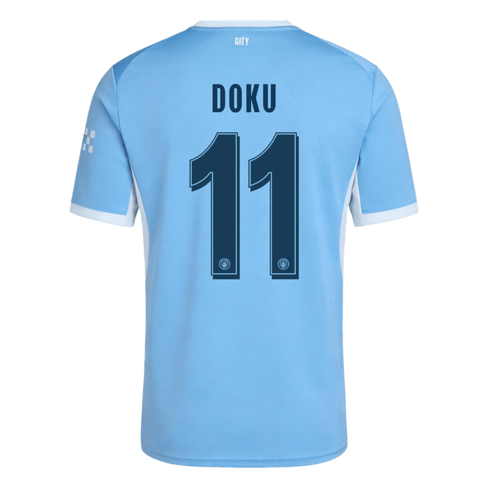 Manchester City Tröja DOKU #11 2026/27 Hemma Blå - UCL