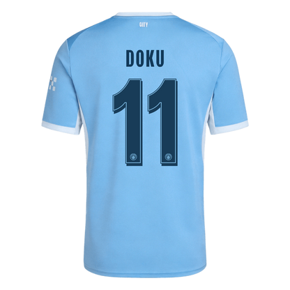 Manchester City Tröja DOKU #11 2026/27 Hemma Blå - UCL-12