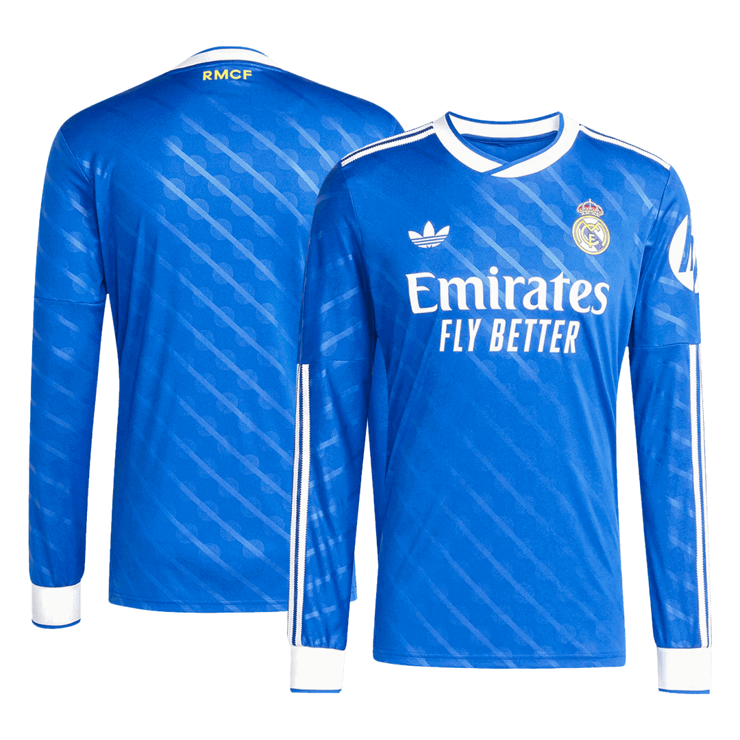 Real Madrid Tröja 2025/26 Tredje Långärmad Blå-8
