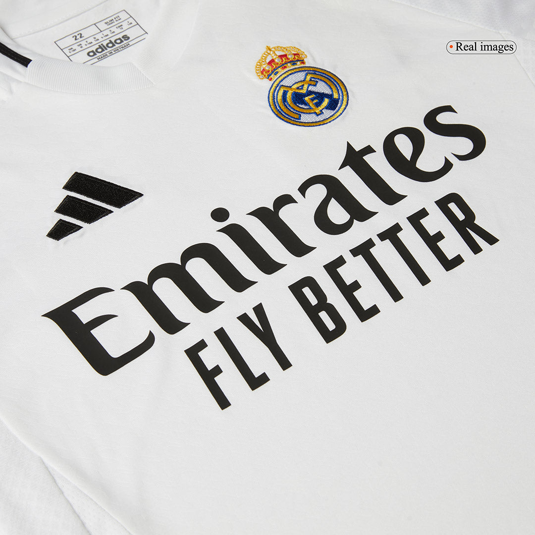 Real Madrid Tröja MBAPPÉ #9 2024/25 Hemma Vit Barn
