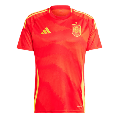 Spanien Tröja Hemmaställ Euro 2024 Röd-5