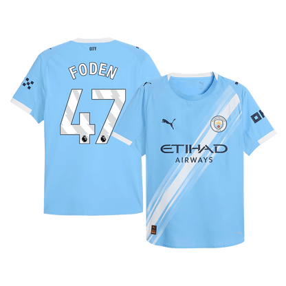 Manchester City Tröja FODEN #47 2025/26 Hemma Blå