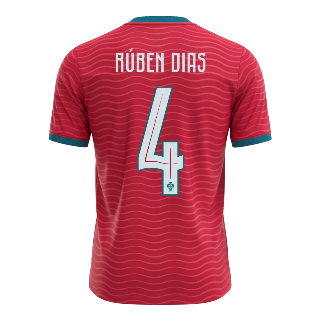 RÚBEN DIAS #4 Portugal Tröja 2026 Hemma Premium Röd