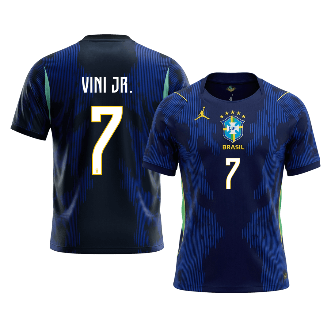 Brasilien Tröja VINI JR. #7 2026 Borta Mörkblå