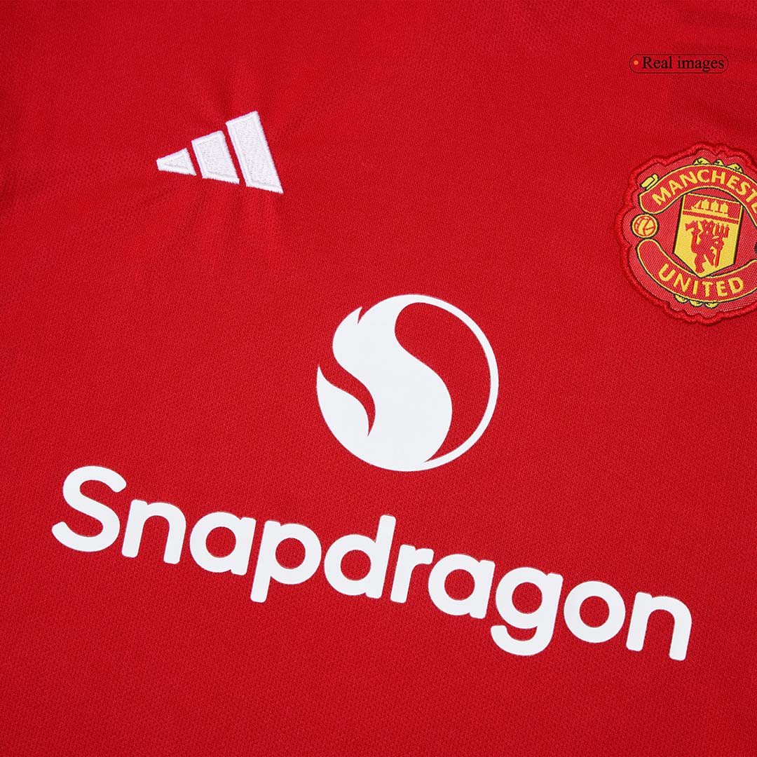 Manchester United Tröja 2025/26 Hemmaställ Röd Barn-7
