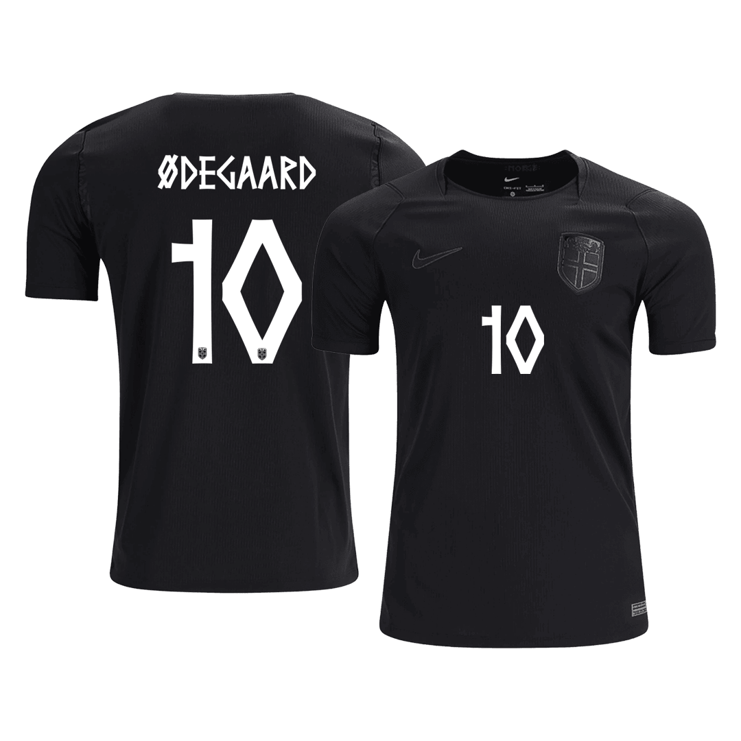 Norge Tröja ØDEGAARD #10 2026 Borta Svart