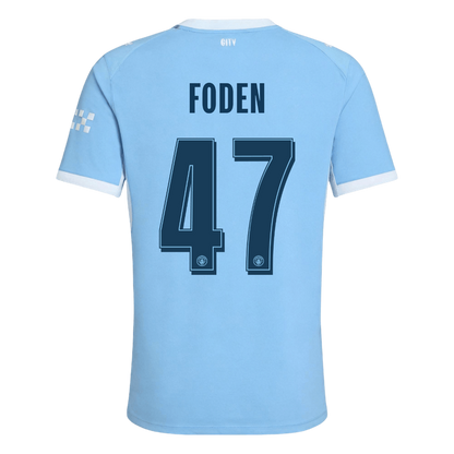 Manchester City Tröja FODEN #47 2026/27 Hemma Autentisk Blå - UCL-3