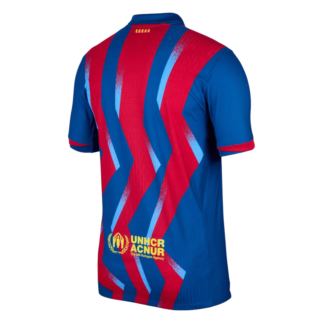 Barcelona Tröja 2025/26 Fourth Away Autentisk Röd & Blå-13