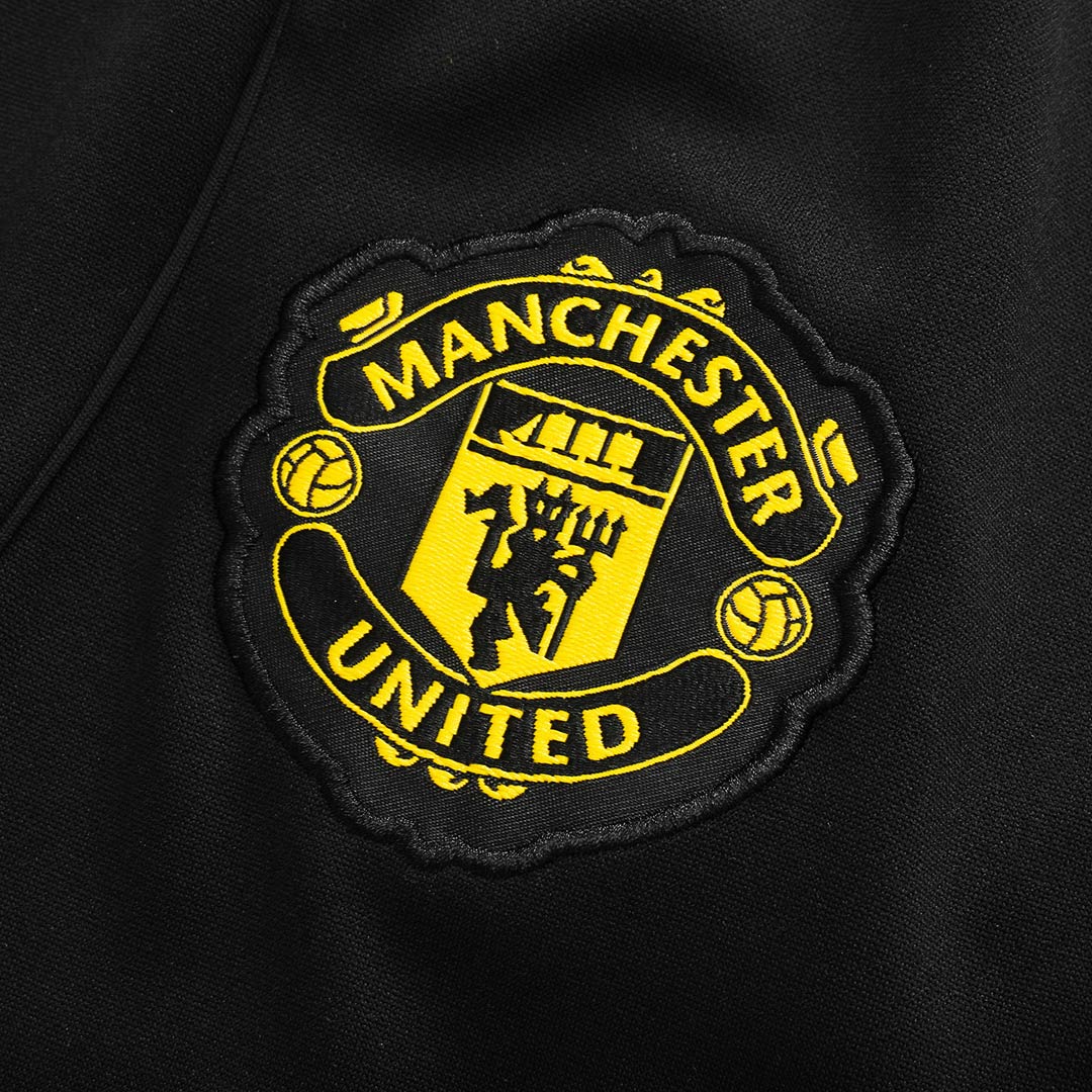 Manchester United Träningsställ 2025/26 Barn Svart-8