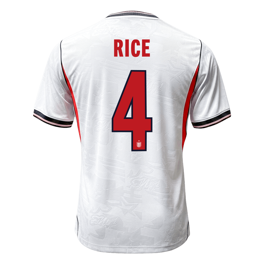 England Tröja RICE #4 2026 Hemma Autentisk Vit-9
