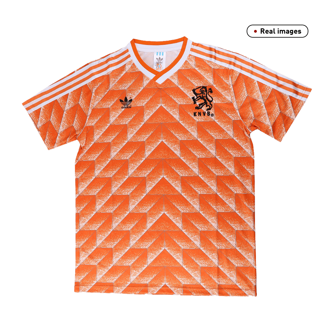 Nederländerna Hemmatröja 1988 Retro Tröja-6