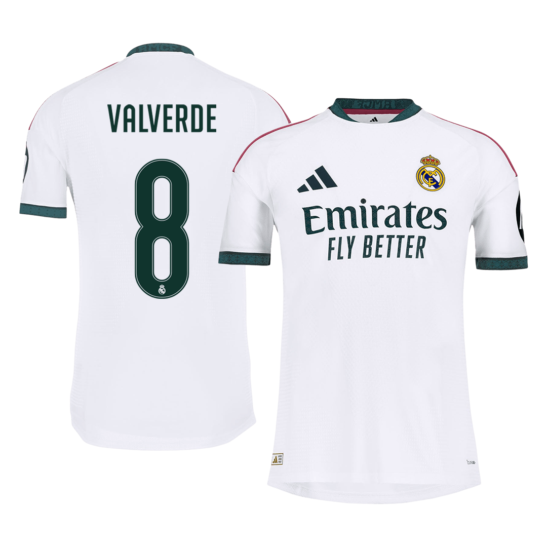 Real Madrid Tröja VALVERDE #8 2026/27 Hemma Autentisk Vit
