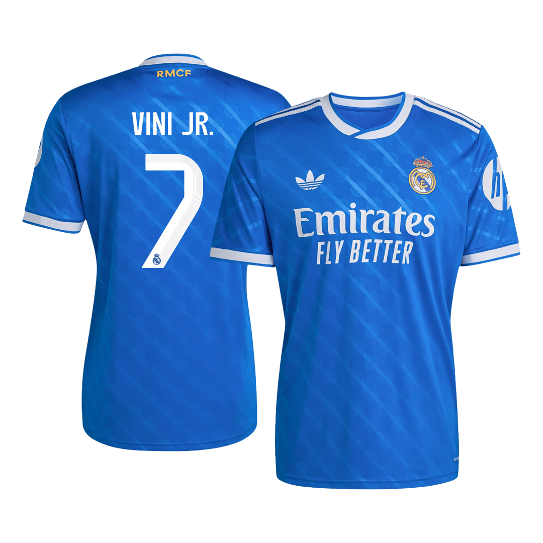 Real Madrid Tröja VINI JR. #7 2025/26 Tredje Blå-10
