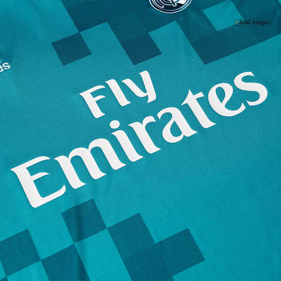 Real Madrid Tredjetröja 2017/18 Retro Tröja
 Blå-4