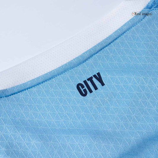 Manchester City Tröja HAALAND #9 2025/26 Hemma Blå-1