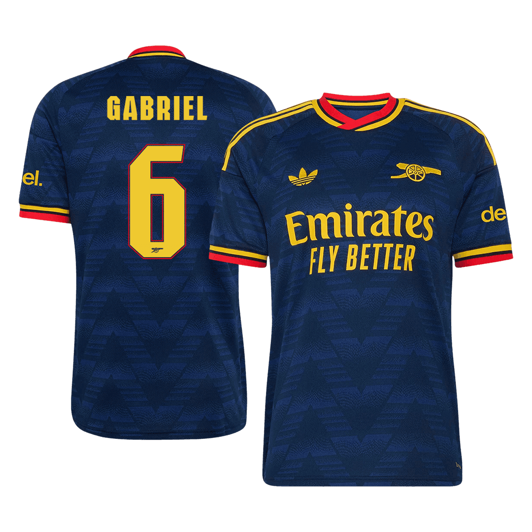 Arsenal Tröja GABRIEL #6 2026/27 Borta Mörkblå - UCL