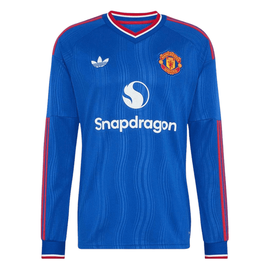 Manchester United Tröja 2026/27 Borta Långärmad Blå