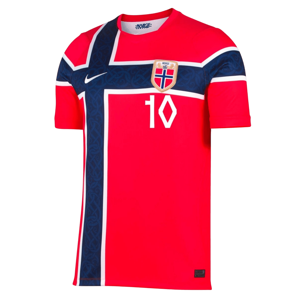Norge Tröja Ødegaard #10 2026 Hemma Röd-2