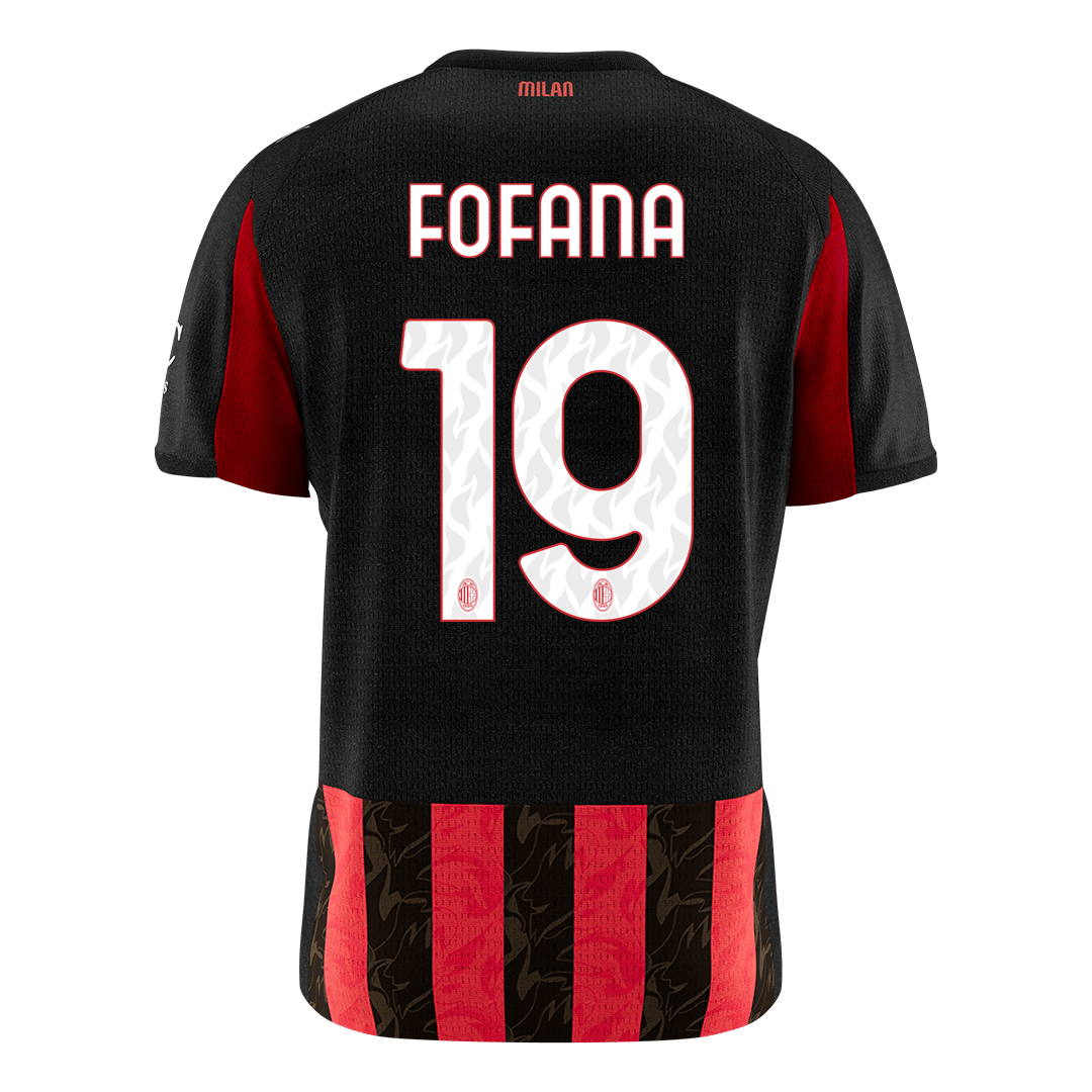 FOFANA #19 AC Milan Tröja 2025/26 Hemma Premium Röd & Svart-10
