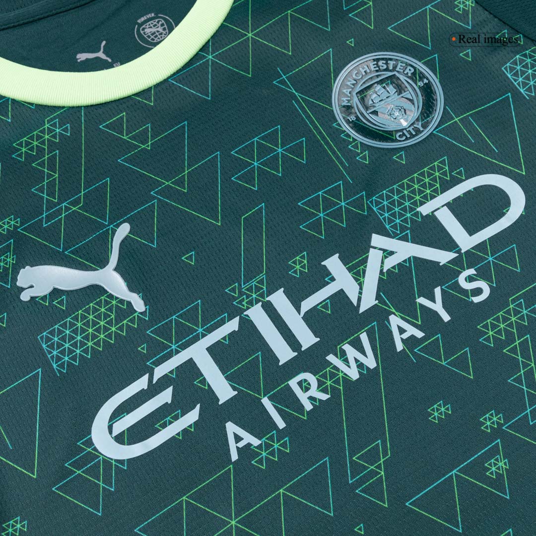 Manchester City Tröja 2025/26 Grön Barn