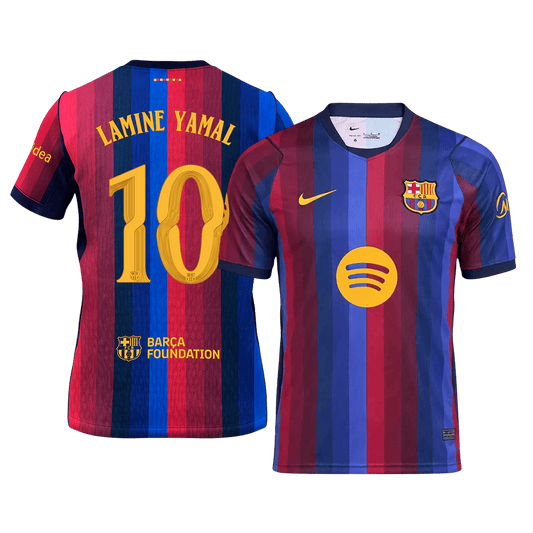 Barcelona Tröja LAMINE YAMAL #10 2026/27 Hemma Blue&Garnet - UCL