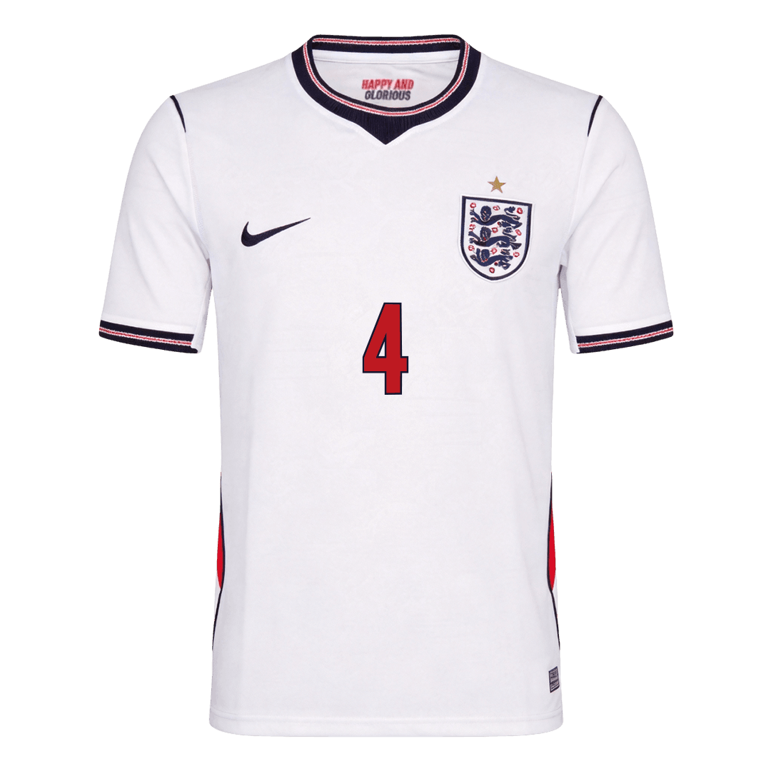 England Tröja RICE #4 2026 Hemma Vit-2