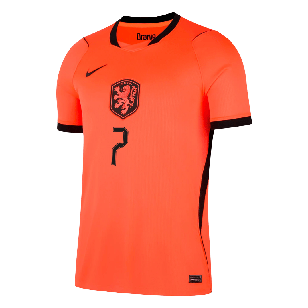 Nederländerna Tröja XAVI #7 2026 Hemma Orange-8