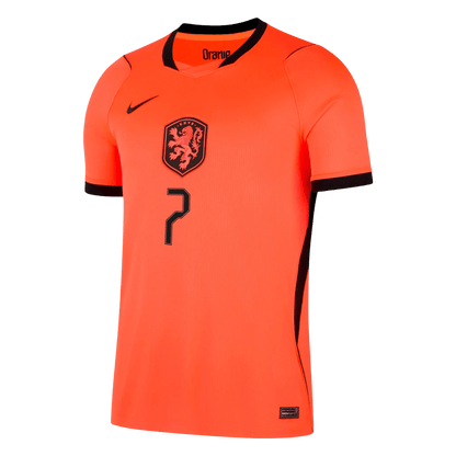 Nederländerna Tröja XAVI #7 2026 Hemma Orange-8
