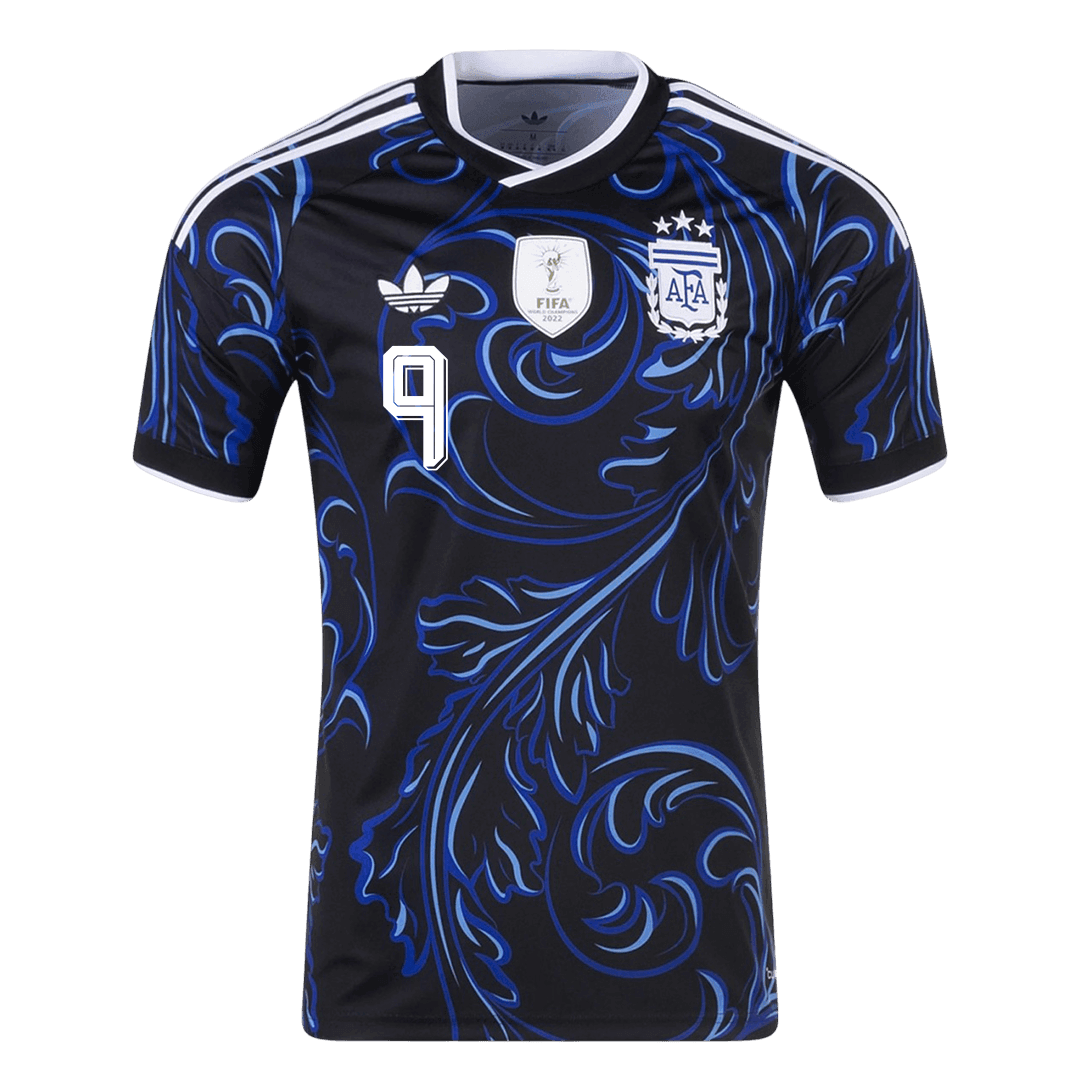 Argentina Tröja J. ÁLVAREZ #9 2026 Borta Svart-8