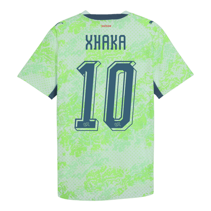 Schweiz Tröja XHAKA #10 2026 Borta Grön-11